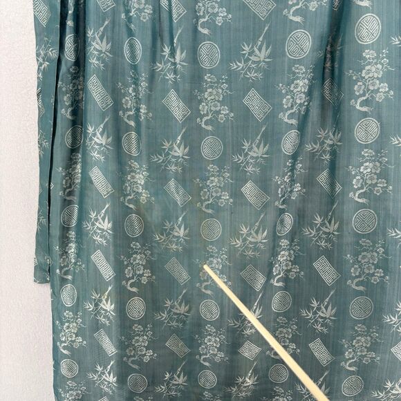 NHA MAY LAI Skirt M Wrap Tie Belt Brocade Vietnamese Traditional Sarong Blue - Picture 9 of 13
